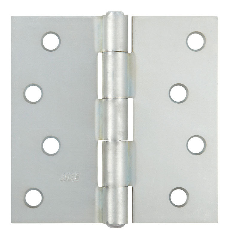 Ace 4 in. L Zinc-Plated Broad Hinge 1 pk