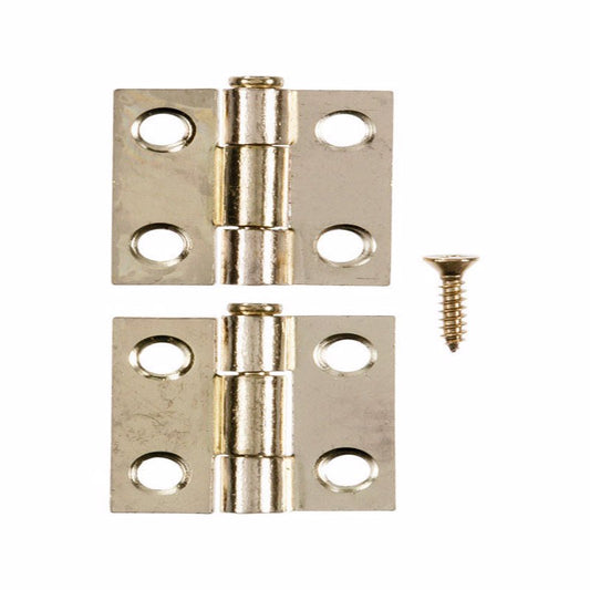 Ace 2.750 in. W X 1 in. L Bright Brass Gold Brass Narrow Hinge 2 pk