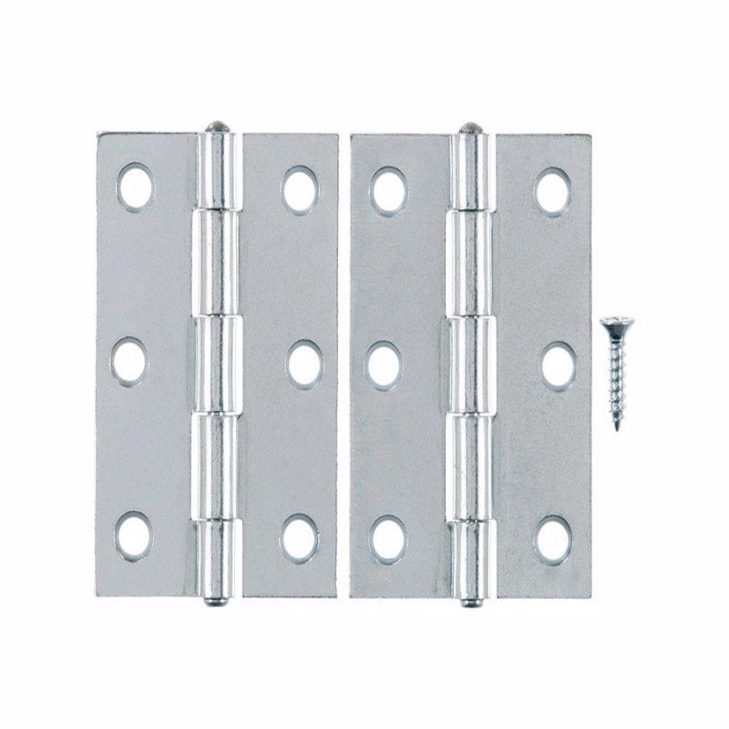 Ace 3 in. L Zinc-Plated Narrow Hinge 2 pk
