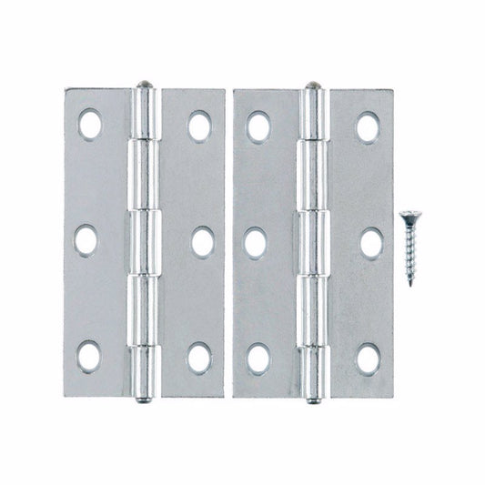Ace 3 in. L Zinc-Plated Narrow Hinge 2 pk