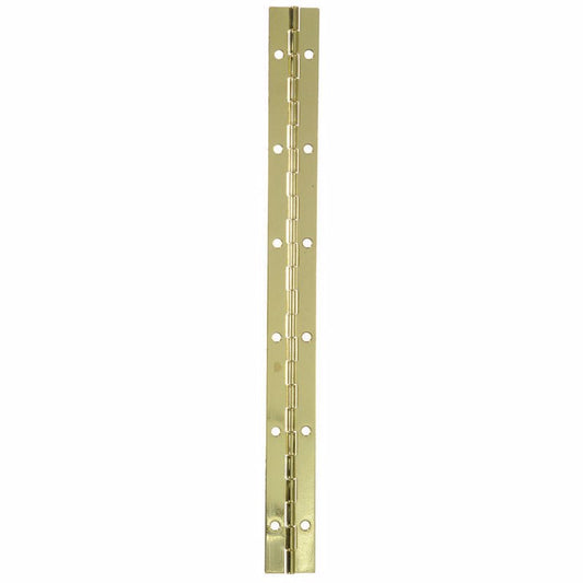 Ace 1 in. W X 12 in. L Bright Brass Brass Continuous Hinge 1 pk