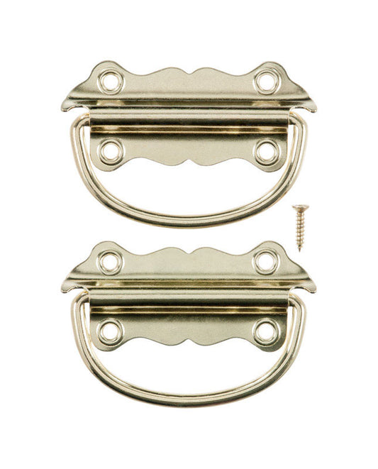 Ace Bright Brass Chest Handle 3-1/2 in. 2 pk
