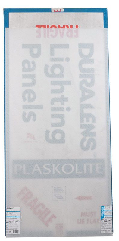 Plaskolite Duralens Cracked Ice 47.75 in. L X 23.75 in. W 0.065 in. Square Edge Lighting Panel 1 pk