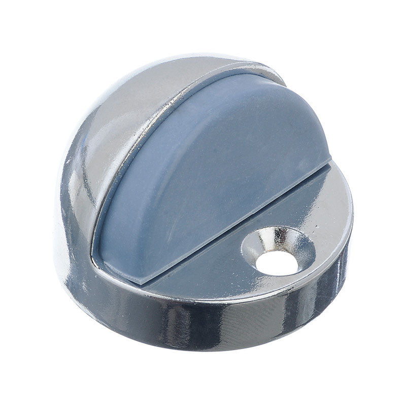 Ace Metal Chrome Silver Door Stop Mounts to floor 1/4 in.