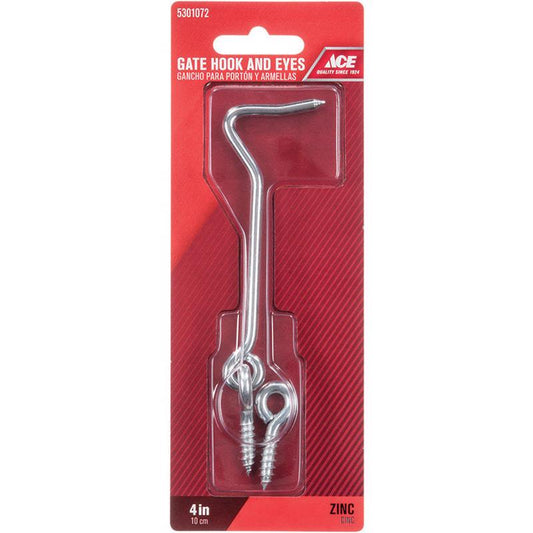 Ace 0.73 in. L Zinc Gate Hook and Eye 1 pk