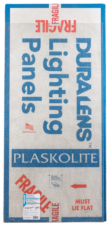 Plaskolite Duralens Cracked Ice 47.75 in. L X 23.75 in. W Square Edge Lighting Panel 1 pk