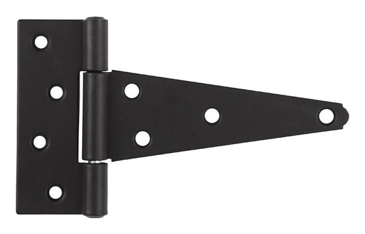 Ace 6 in. L Black Heavy Duty T Hinge 1 pk