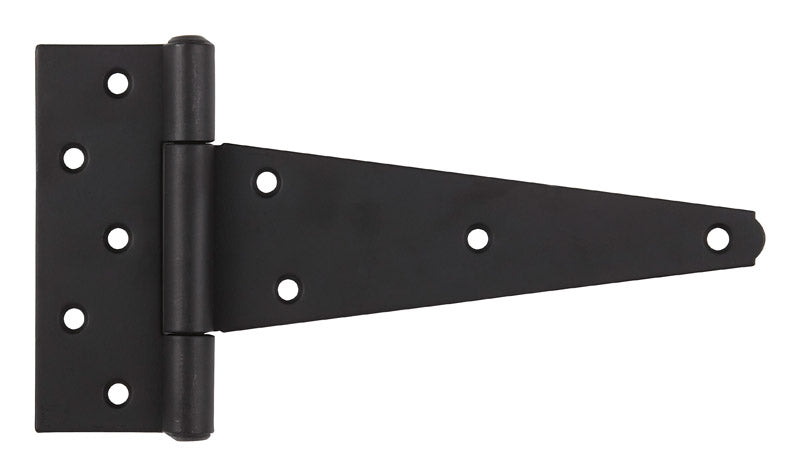 Ace 8 in. L Black Heavy Duty T Hinge 1 pk