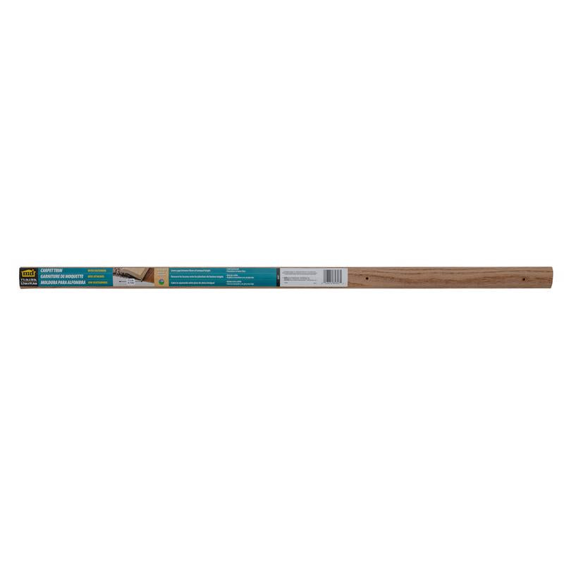 M-D BUILDING PRODUCTS 0.75 in. H X  1.44 in. W X 36 in. L Unfinished Hardwood Carpet Trim