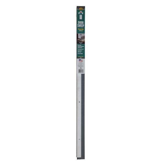 M-D BUILDING PRODUCTS Silver Aluminum Sweep For Doors 36 in. L X 2.13 in.