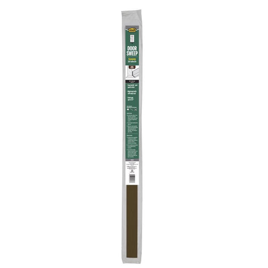 M-D BUILDING PRODUCTS Brown Vinyl Sweep For Doors 36 in. L X 1.25 in.