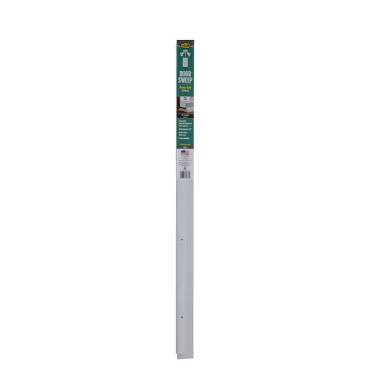 M-D BUILDING PRODUCTS White Aluminum/Vinyl Sweep For Doors 36 in. L X 2.13 in.
