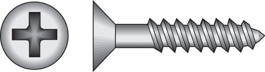 HILLMAN No. 8 X 1 in. L Phillips Black Phosphate Twin Thread Cabinet Screws 1 pk