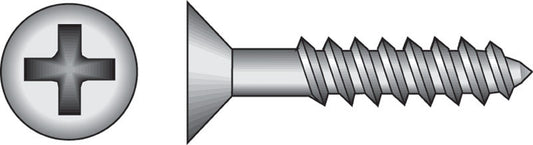 HILLMAN No. 8 X 1-1/2 in. L Phillips Black Phosphate Twin Thread Cabinet Screws 1 pk