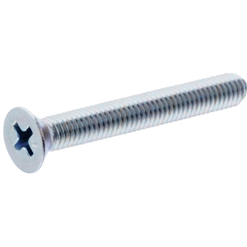 HILLMAN No. 10-32 Ga. X 1-1/4 in. L Phillips Flat Head Zinc-Plated Steel Machine Screws 1 lb 1 pk
