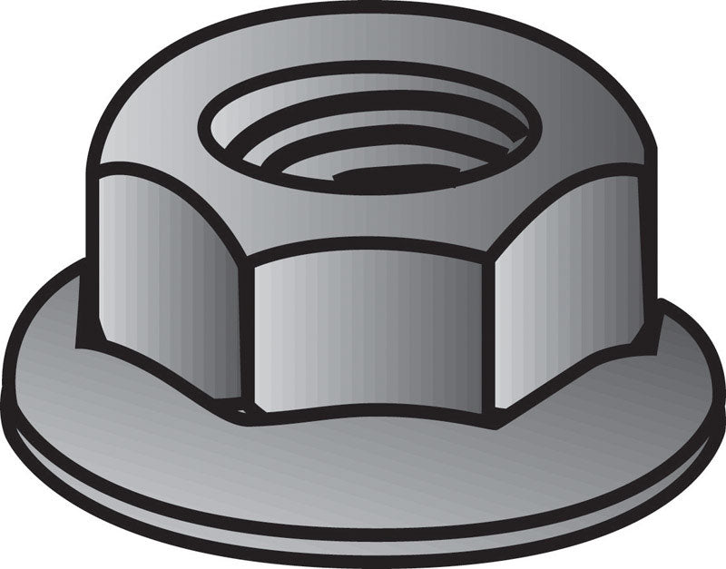 HILLMAN 1/4 in. Zinc-Plated Steel USS Whiz Lock Nut 1 pk