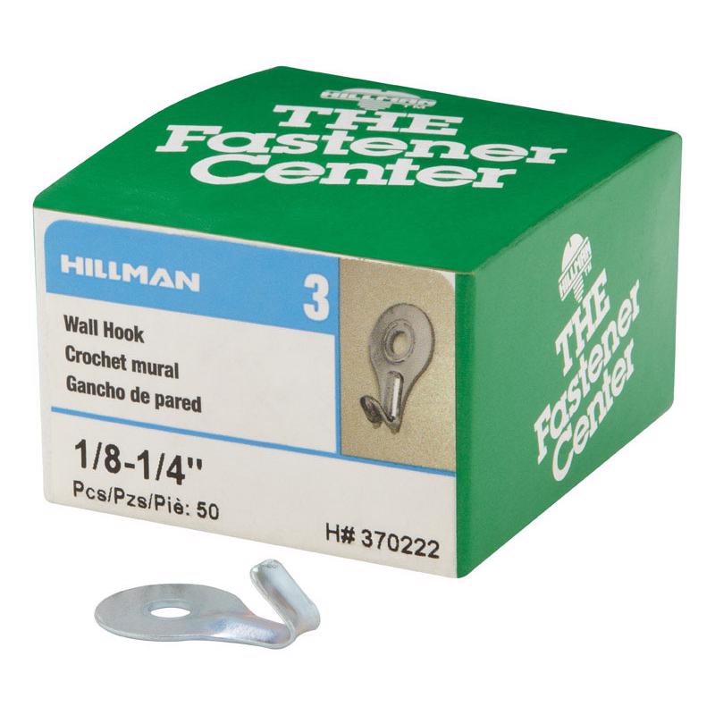 HILLMAN Zinc Silver Classic Utility Hooks 5 lb 50 pc