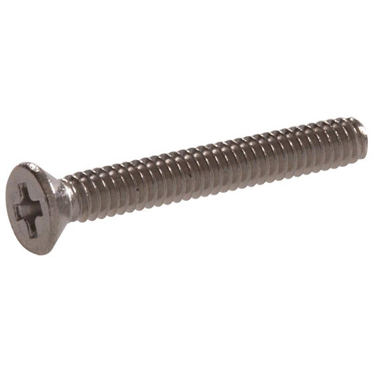 HILLMAN No. 10-32 Ga. X 1-1/4 in. L Phillips Flat Head Stainless Steel Machine Screws 1 lb 1 pk