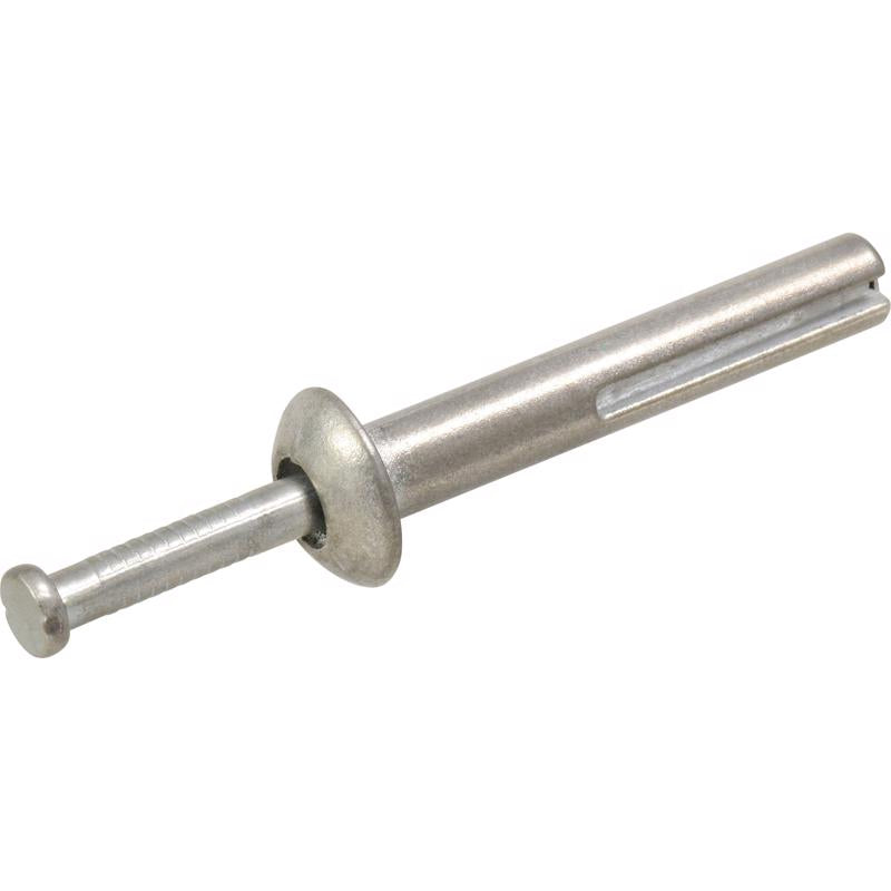 HILLMAN 1/4 in. D X 1-1/2 in. L Zinc Round Head Hammer Drive Anchor 12 pk