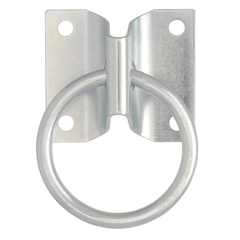 Hampton Small Zinc-Plated Silver Steel 1.875 in. L Hitching Ring 250 lb 1 pk