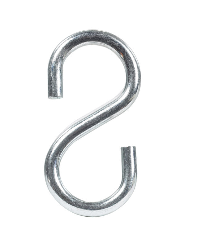 Hampton Medium Zinc-Plated Silver Steel 2.125 in. L S-Hook 55 lb 1 pk