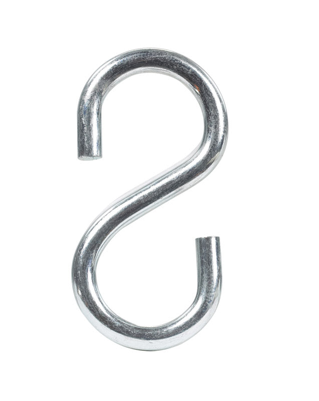 Hampton Small Zinc-Plated Silver Steel 1 in. L S-Hook 20 lb 1 pk
