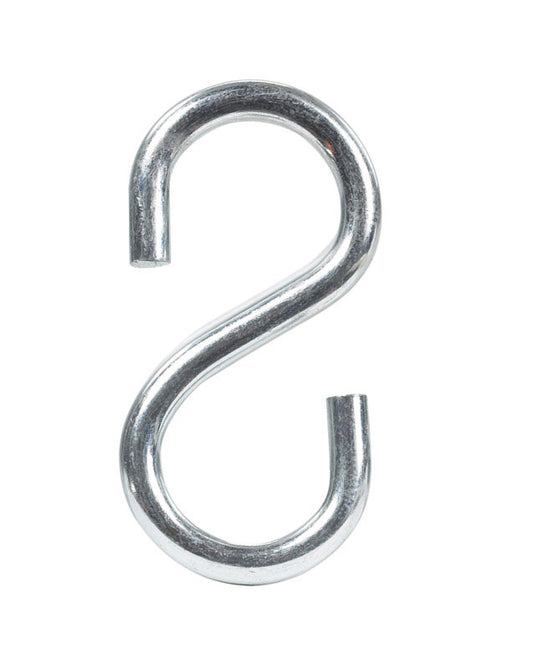 Hampton Small Zinc-Plated Silver Steel 1.5 in. L S-Hook 80 lb 1 pk