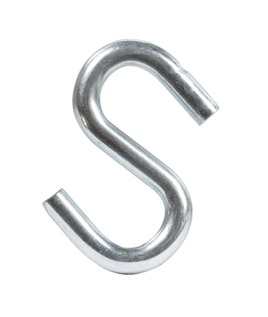 Hampton Small Zinc-Plated Silver Steel 2 in. L S-Hook 150 lb 1 pk