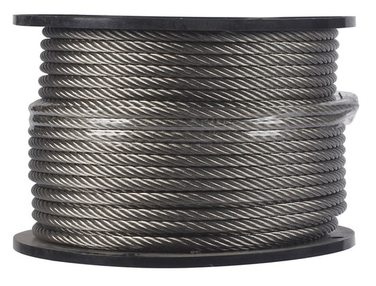 Campbell 1/4 in. D X 250 ft. L Electro-Polish Stainless Steel Cable