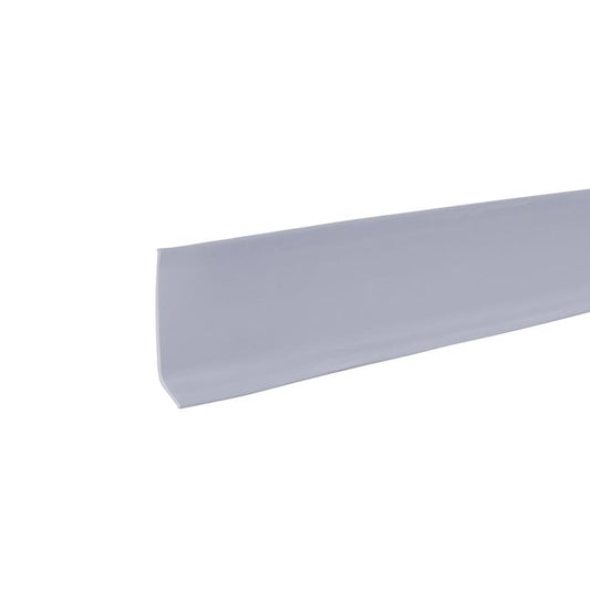 M-D BUILDING PRODUCTS 2.5 in. H X 0.08 in. W X 48 in. L Prefinished Silver Vinyl Wall Base