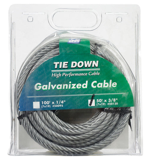 Tie Down Engineering 3/8 in. D X 50 ft. L Galvanized Steel Aircraft Cable
