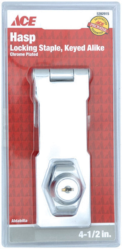 Ace Steel 4-1/2 in. L Keyed Alike Hasp Lock