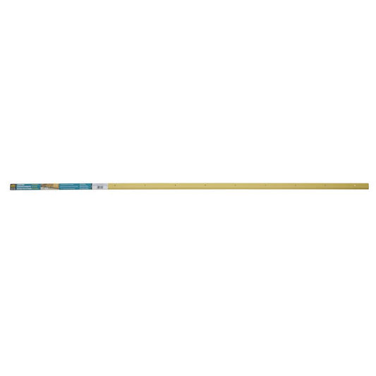 M-D BUILDING PRODUCTS 0.3 in. H X 1.38 in. W X 72 in. L Satin Brass Aluminum Carpet Trim