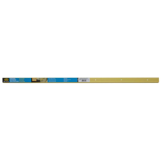 M-D BUILDING PRODUCTS 1.125 in. H X 1.28 in. W X 36 in. L Satin Brass Aluminum Stair Edge