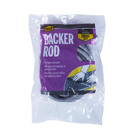 M-D BUILDING PRODUCTS Gray Foam Caulk Backer Rod For Gaps and Openings 240 in. L X 0.38 in.