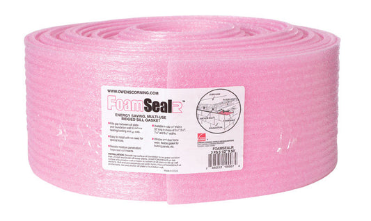 Owens Corning 5.5 in. W X 50 ft. L X 0.25 in. 5 Radiant Barrier Ridged Sill Gasket Roll 22.92 sq ft
