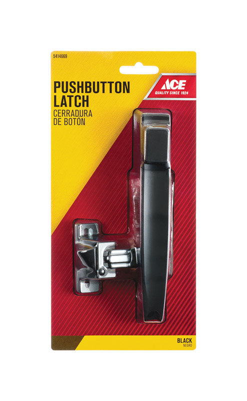 Ace Bare Steel Push Button Latch 1 pk
