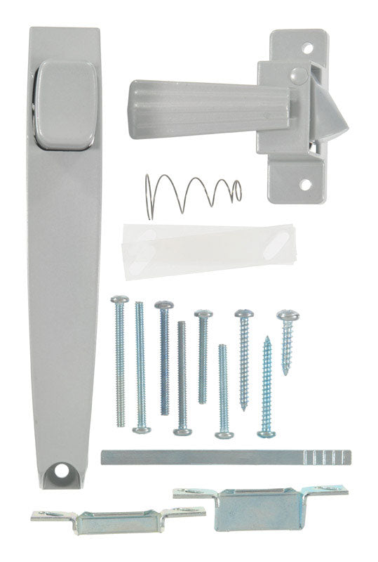 Ace Bare Silver Steel Push Button Latch 1 pk