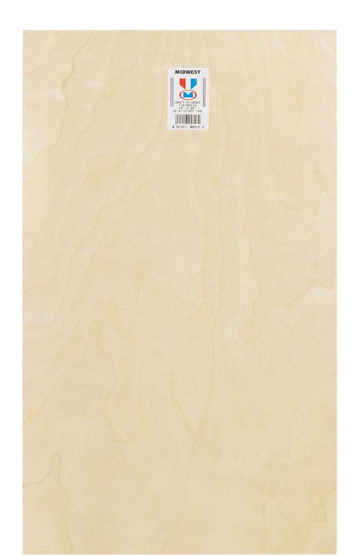 Midwest Products 12 in. W X 24 in. L X 1/4 in. Plywood