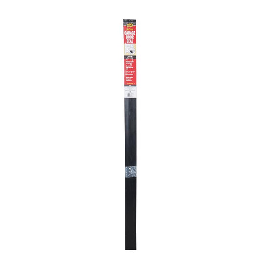 M-D BUILDING PRODUCTS Black Aluminum/Vinyl Weatherstrip For Garage Doors 108 in. L X 0.63 in.