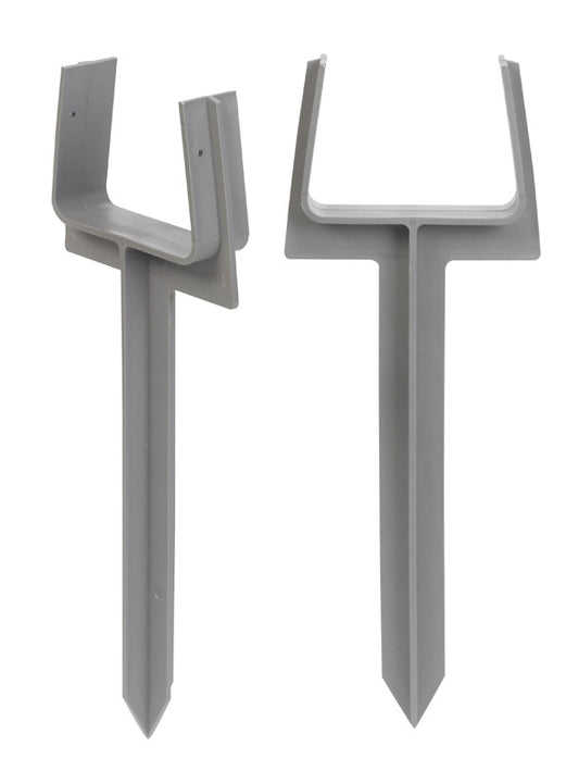 Amerimax 10.5 in. H X 3 in. W X 2 in. L Gray Vinyl K Downspout Anchor