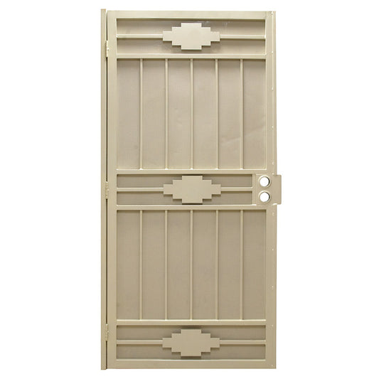 Precision 81-3/4 in. H X 36 in. W Sedona Almond Steel Security Door