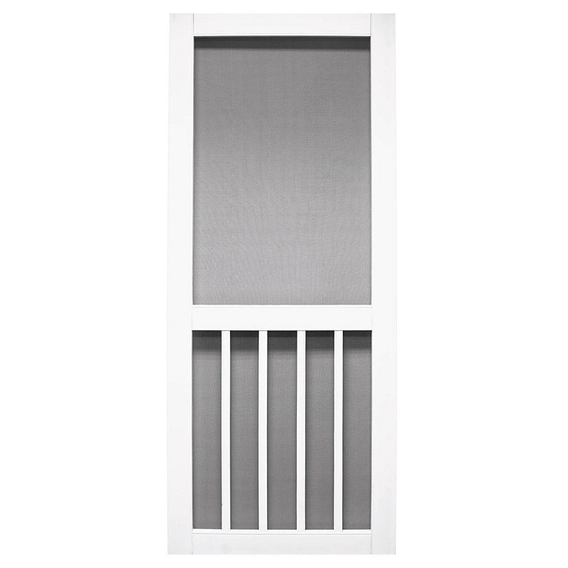 Precision 80 in. H X 36 in. W Magnolia White Vinyl Screen Door
