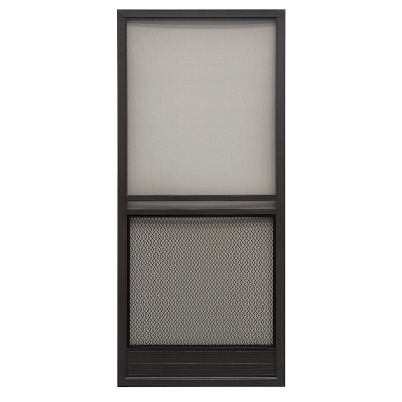 Precision 79-3/4 in. H X 31-1/4 in. W Capri Bronze Steel Screen Door