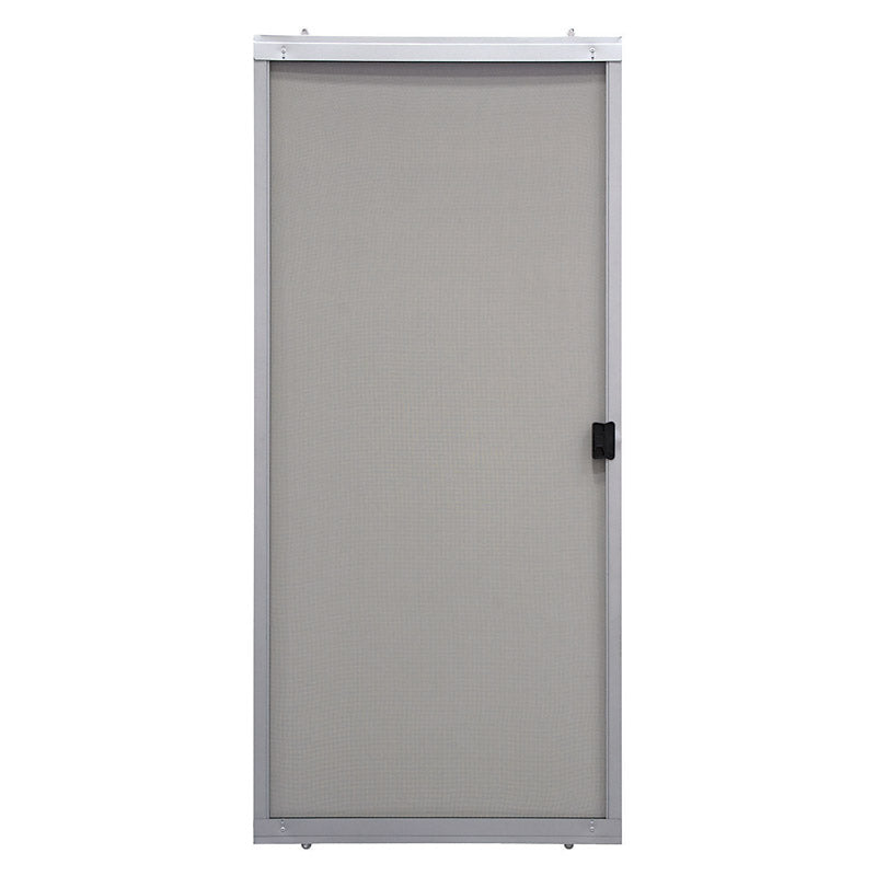 Precision 80-3/4 in. H X 48 in. W Breezeway Gray Steel Adjustable Sliding Screen Door