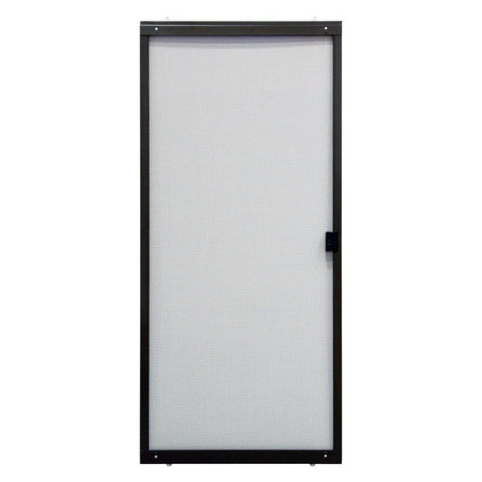 Precision 79 in. H X 30 in. W Breezeway Bronze Steel Adjustable Sliding Screen Door