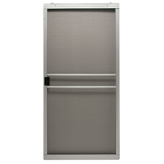 Precision 80-3/4 in. H X 36 in. W Branson Gray Steel Adjustable Sliding Screen Door