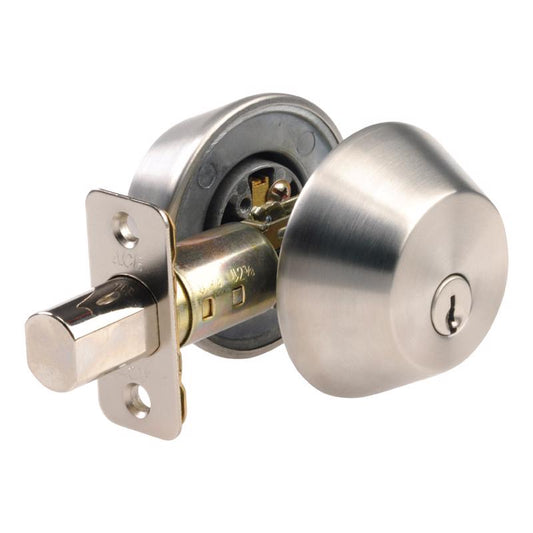 Ace Brushed Chrome Stainless Steel Double Cylinder Deadbolt