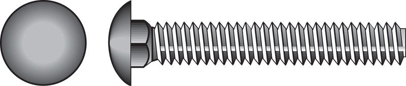 HILLMAN 1/4 in. X 2-1/2 in. L Hot Dipped Galvanized Steel Carriage Bolt 100 pk