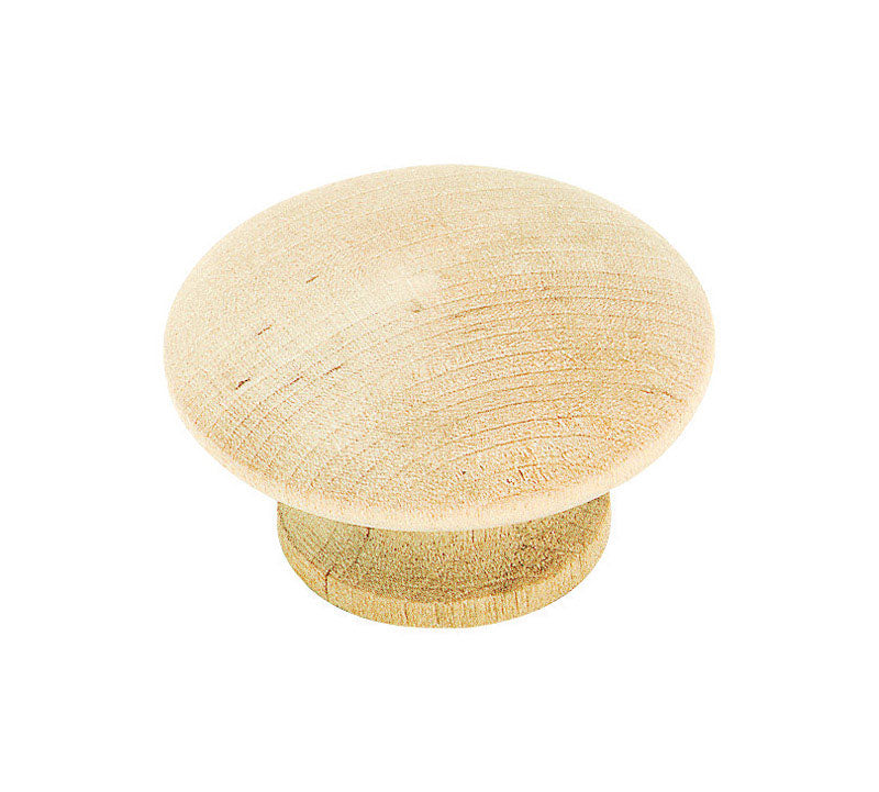 Amerock Traditional Round Cabinet Knob 1-1/2 in. D 7/8 in. Unfinished 2 pk
